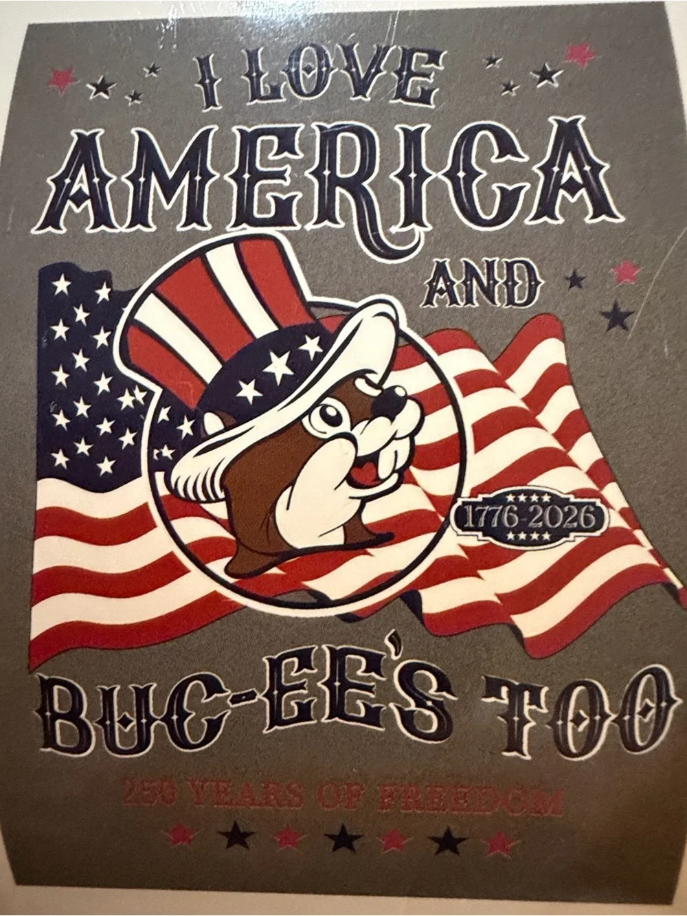Patriotic 'I Love America' Wall Art - Red, White & Blue